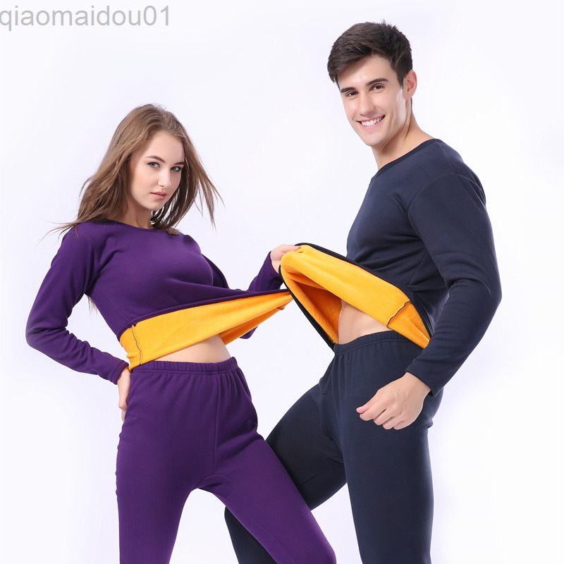 Winter Velvet Thick Thermal Underwear For Men Woman Winter Warm Layered Clothing Pyjama Set Thermal Set Male Long Underwear Solid L220809, Black woman
Winter Velvet Thick Thermal Underwear For Men Woman Winter Warm Layered Clothing Pyjama Set Thermal Set Male Long Underwear Solid L220809, Black woman