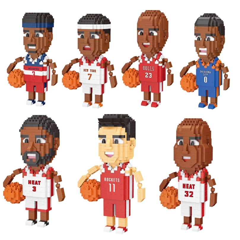 The Basketball Idol 3D Model Building Block Basketball Player DIY Miniature Assembly Brick Movable Doll Model Childrens Toy 220816
The Basketball Idol 3D Model Building Block Basketball Player DIY Miniature Assembly Brick Movable Doll Model Childrens Toy 220816