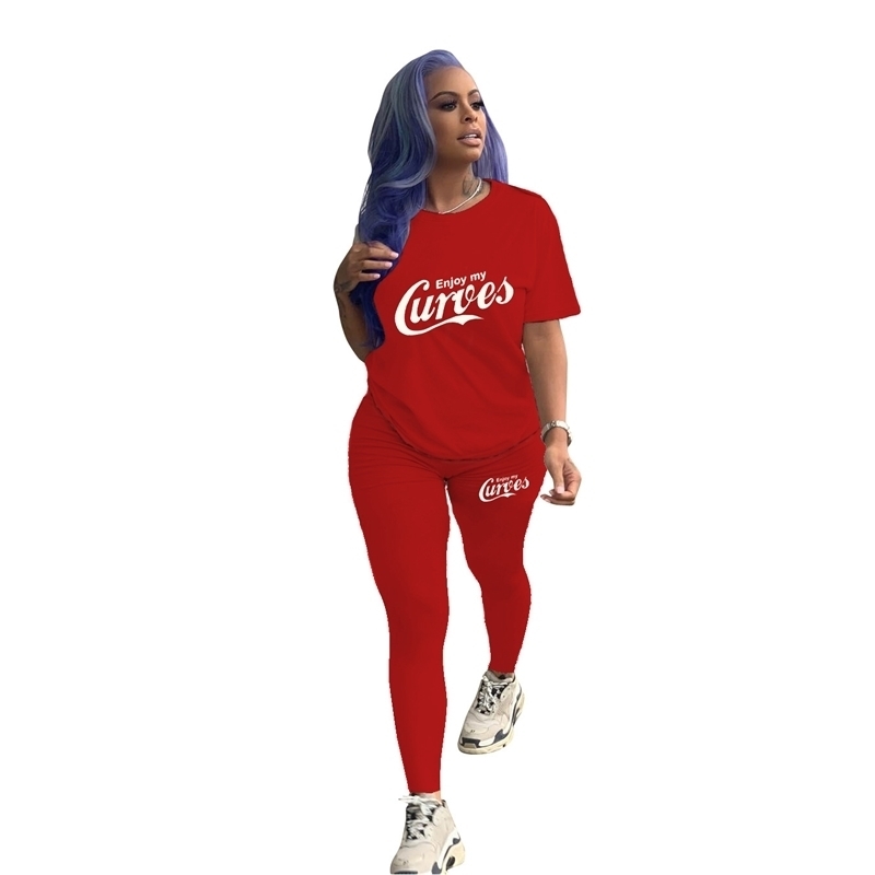 Designers Women 2 Two Piece Pants Outfits Spring Summer Clothing Letter Printed Short Sleeved T-shirt Leggings Matching Sets