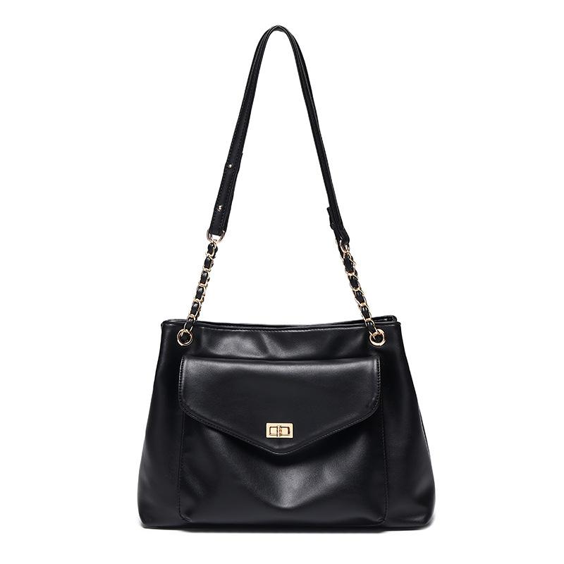 Evening Bags Large Capacity Bag Female 2022 Online Celebrity Retro Fashion Tote Texture Soft Leather Chain Shoulder, Black
Evening Bags Large Capacity Bag Female 2022 Online Celebrity Retro Fashion Tote Texture Soft Leather Chain Shoulder, Black