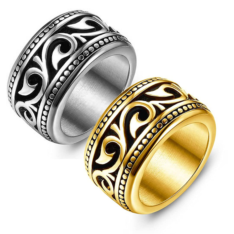 European and American style Men's Ring Titanium Steel Totem Ring Fashion Rings Jewelry
European and American style Men's Ring Titanium Steel Totem Ring Fashion Rings Jewelry