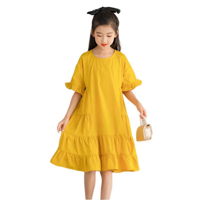 Girl's Dresses Girls Cotton Ruffles Teen Dress 2022 Summer Kids Sweet Cute Teenage Casual Yellow Ruched 4-16 YearsGirl's
Girl's Dresses Girls Cotton Ruffles Teen Dress 2022 Summer Kids Sweet Cute Teenage Casual Yellow Ruched 4-16 YearsGirl's