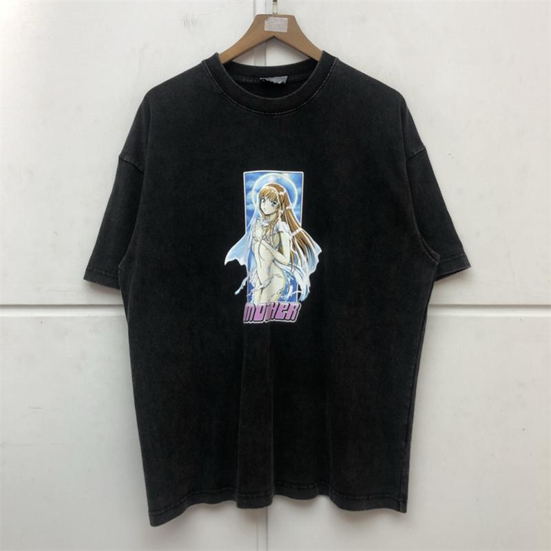 Men's T-Shirts 2022ss Vintage T-shirt Men Women High Quality Cartoon Girl Print Short Sleeve Washing Old Loose Tees Couple Style Tops TeeMen, Black
Men's T-Shirts 2022ss Vintage T-shirt Men Women High Quality Cartoon Girl Print Short Sleeve Washing Old Loose Tees Couple Style Tops TeeMen, Black