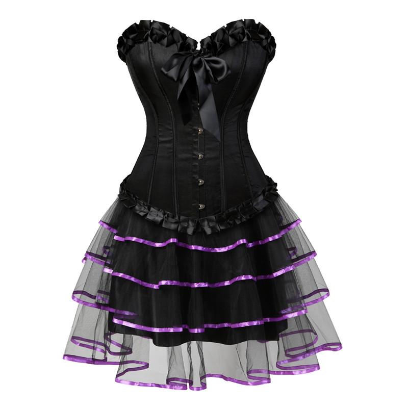 Bustiers & Corsets Sexy Women Corset Dress Gothic Steampunk Black Top Vintage With Tutu Skirt Adjustable Halloween Costume CorsetsBustiers, 2699black-7017green
Bustiers & Corsets Sexy Women Corset Dress Gothic Steampunk Black Top Vintage With Tutu Skirt Adjustable Halloween Costume CorsetsBustiers, 2699black-7017green