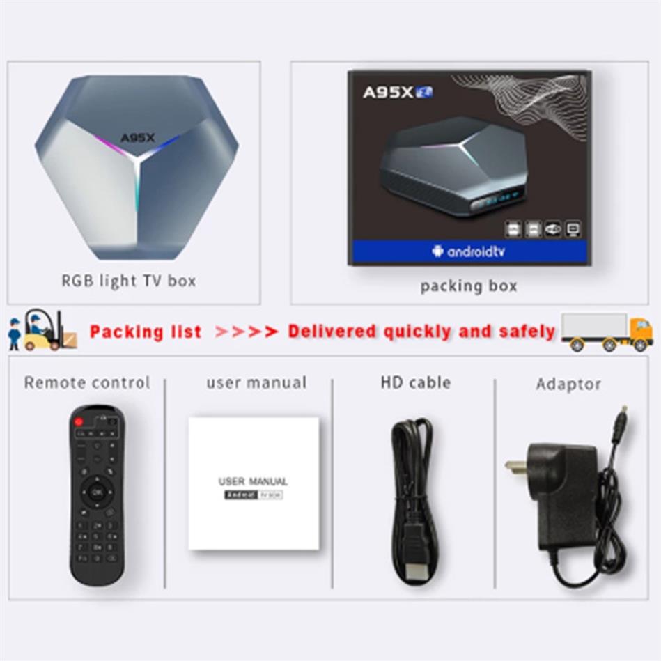 A95X F4 RGB Amlogic S905X4 Smart Android 11 TV Box 4K HD YouTube 4GB RAM 32GB 64GB 1258GB ROM Dual Wifi Set Top Box Media Player28