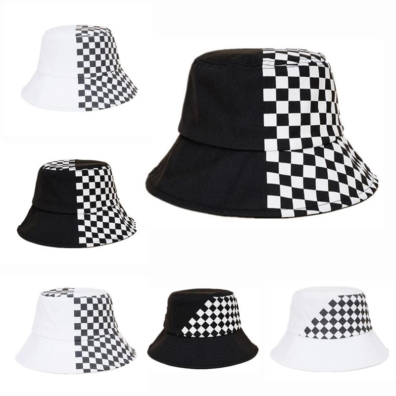 Berets 100%Cotton Brand Black White Plaid Check Bucket Hats Fishing Caps Women Mens Reversible Fisherman Hat For Beach TravelBerets
Berets 100%Cotton Brand Black White Plaid Check Bucket Hats Fishing Caps Women Mens Reversible Fisherman Hat For Beach TravelBerets