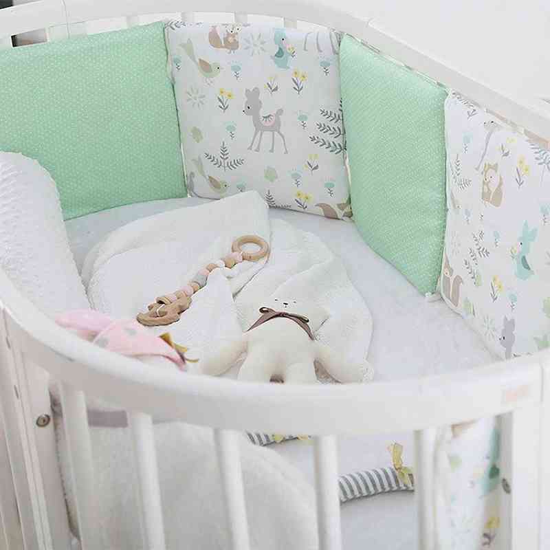 6Pcs Newborn Baby Bed Bumper In The Crib Cot Protector Baby Room Decoration Toddler Crib Bedding Infant Bumper Cot Cushion New G220421