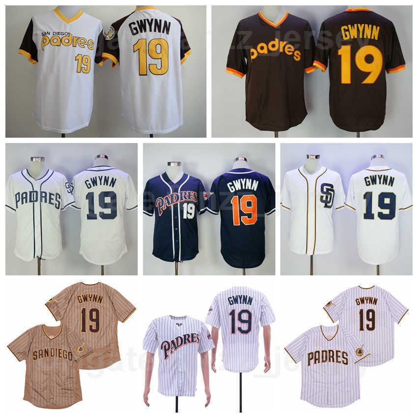 Vintage 1978 1982 Retro 19 Tony Gwynn Baseball Jerseys Flexbase Cool Base Pinstripe Cooperstown Pullover Brown White Navy Blue Embroidery And Sewn On Top Quality
Vintage 1978 1982 Retro 19 Tony Gwynn Baseball Jerseys Flexbase Cool Base Pinstripe Cooperstown Pullover Brown White Navy Blue Embroidery And Sewn On Top Quality