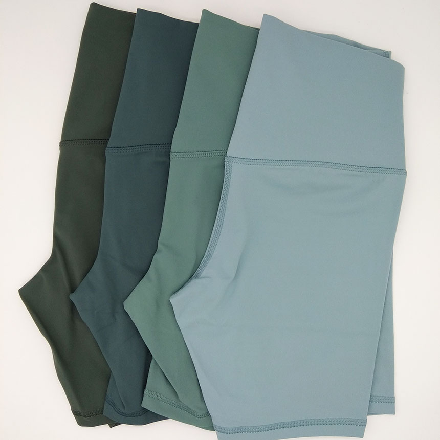 067high rise yoga short pants nude sense sports shorts no tline women slim fit elastic tight