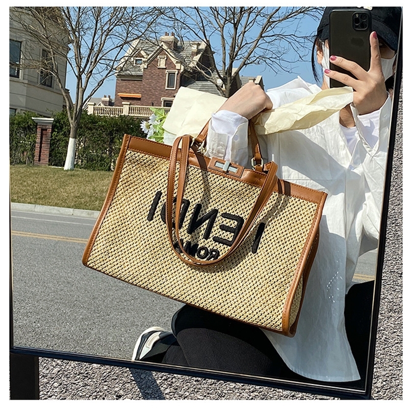 56% OFF 2022 trendy s Large capacity portable women's new summer fashion high-level Gan Tong Qin straw woven Tote Bag versatile shoulder bag, White
56% OFF 2022 trendy s Large capacity portable women's new summer fashion high-level Gan Tong Qin straw woven Tote Bag versatile shoulder bag, White