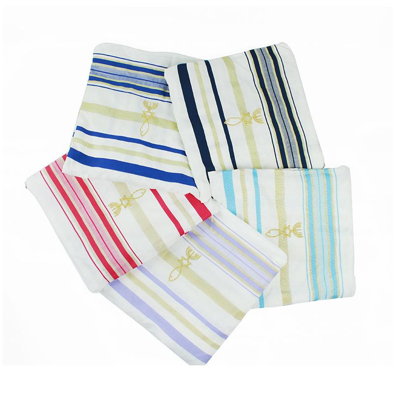 Scarves Tallit Prayer Shawl Israel 55x180cm Polyester Talit Zipper Bag Tallis Israeli Praying Scarfs Priez Wraps Talis