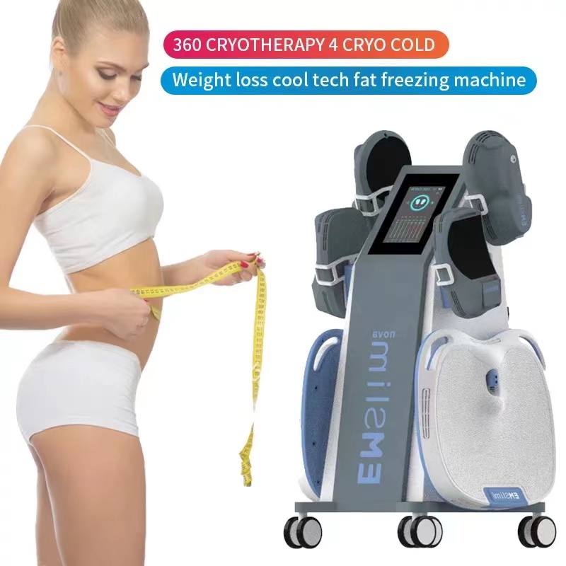 Hot slim 4 handles belly training fitness sliming machine fat burn Electromagnetic Wave Muscle Rebuilding Sculpting Equipment