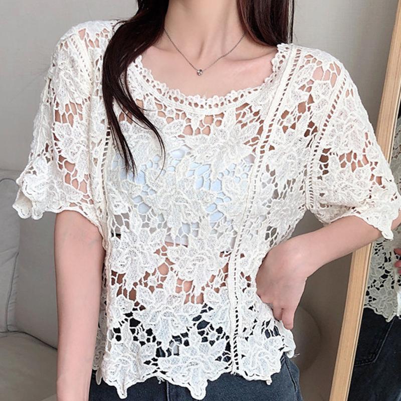 Women's Blouses & Shirts Blouse Women Blusas Mujer De Moda 2022 Verano Femme Top Hollow Lace White Shirt Tops Pullover E898Women's
Women's Blouses & Shirts Blouse Women Blusas Mujer De Moda 2022 Verano Femme Top Hollow Lace White Shirt Tops Pullover E898Women's