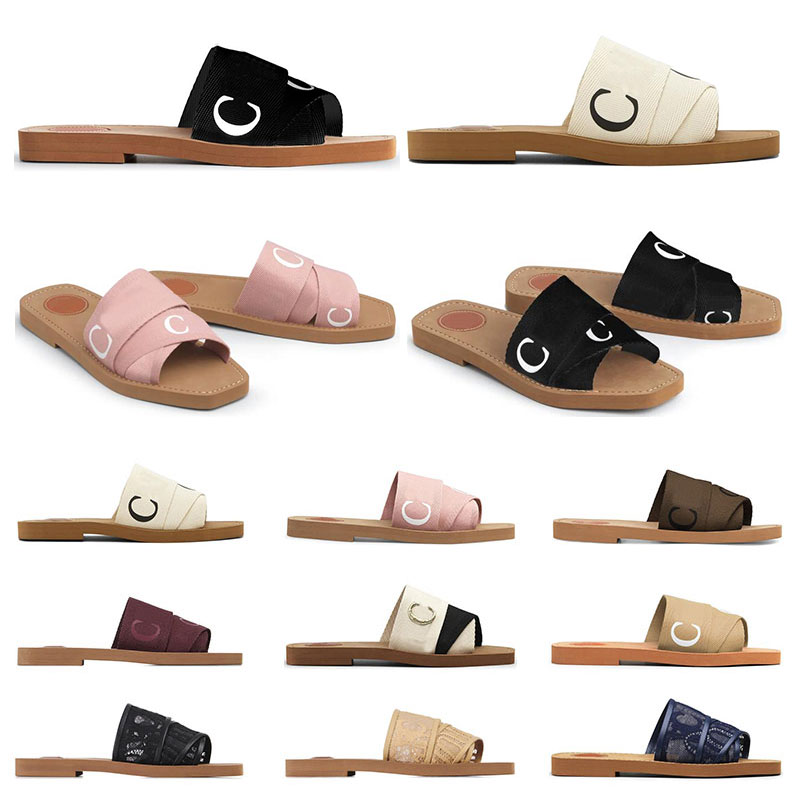 Women Summer Rubber Slippers Designer Canvas Cross lace Outdoor Peep Toe Plat Woody Casual Slipper Letter Stylist sandals size 35-42
Women Summer Rubber Slippers Designer Canvas Cross lace Outdoor Peep Toe Plat Woody Casual Slipper Letter Stylist sandals size 35-42