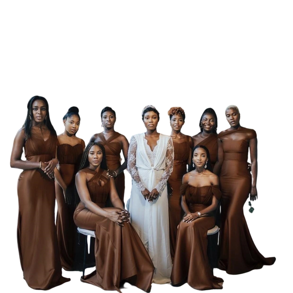 Elegant mermaid Bridesmaid Dresses Beach Boho Country Wedding Party Maid of Honor Gowns Formal Convertible Dresses Africa