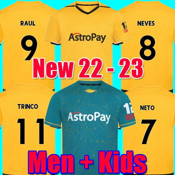 22 23 Wolves Soccer Jersey RAUL NETO NEVES 2022 2023 Home Wanderers KILMAN J.OTTO PODENCE HEE CHAN TRINCAO Wolverhampton Top Football Shirts Men Kids Kits uniforms, Men away ep
22 23 Wolves Soccer Jersey RAUL NETO NEVES 2022 2023 Home Wanderers KILMAN J.OTTO PODENCE HEE CHAN TRINCAO Wolverhampton Top Football Shirts Men Kids Kits uniforms, Men away ep