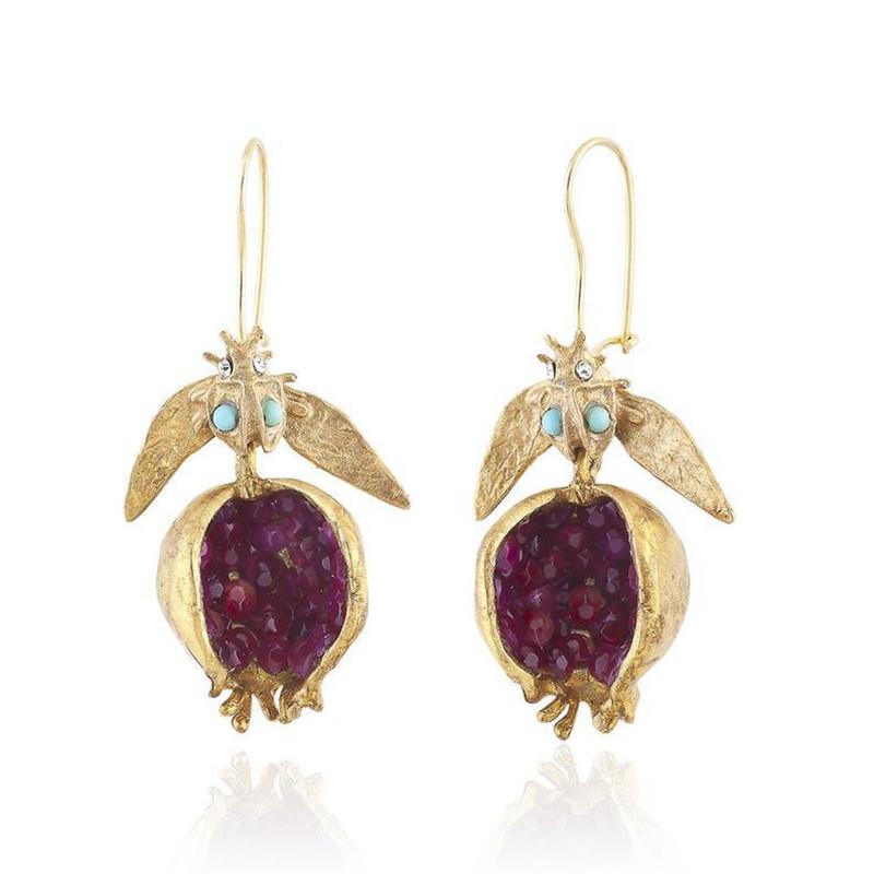 Dangle & Chandelier 2022 Unique Gold Pomegranate Design Drop Earring Hook Earrings For Women Brincos Female Fashion Jewelry Gifts Her
Dangle & Chandelier 2022 Unique Gold Pomegranate Design Drop Earring Hook Earrings For Women Brincos Female Fashion Jewelry Gifts Her