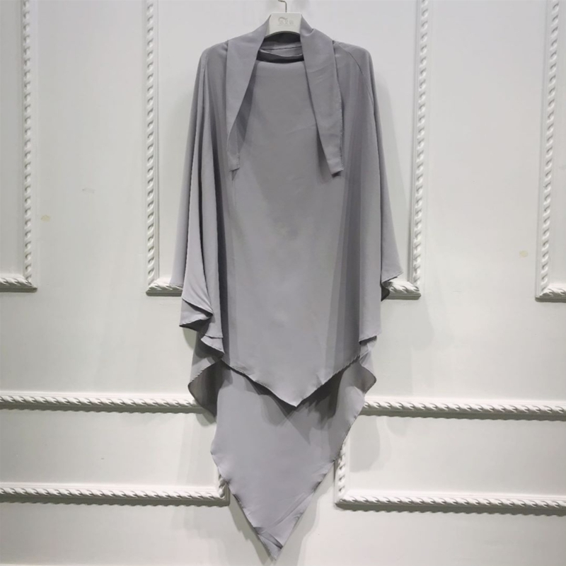 Muslim Long Khimar Ramadan Formal Prayer Garment Hijab Women Niqab Burka Islamic Turkey Namaz Burka Musulman Eid Jilbab Djellaba