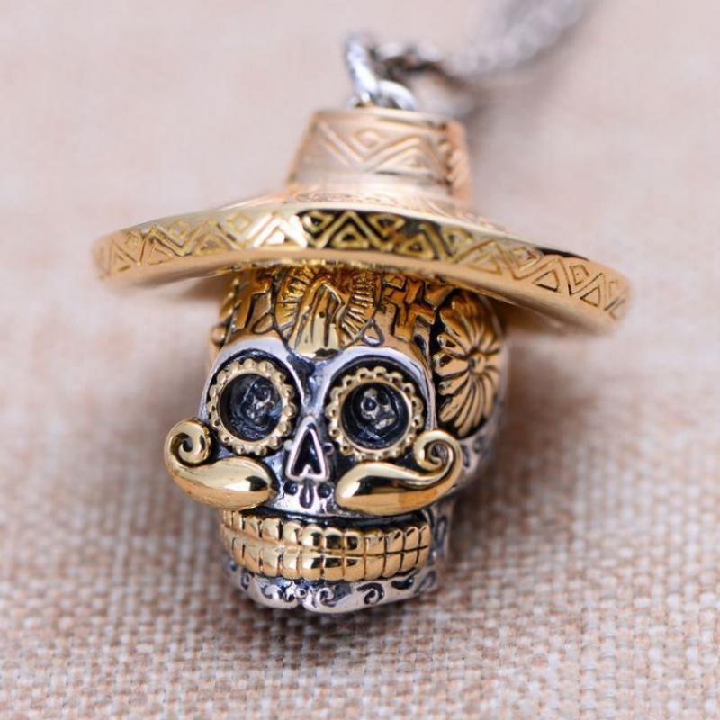 Pendant Necklaces Hip Hop Creative Mechanical Straw Hat Skull Necklace Men's Trend Punk Biker Jewelry GiftPendant
Pendant Necklaces Hip Hop Creative Mechanical Straw Hat Skull Necklace Men's Trend Punk Biker Jewelry GiftPendant