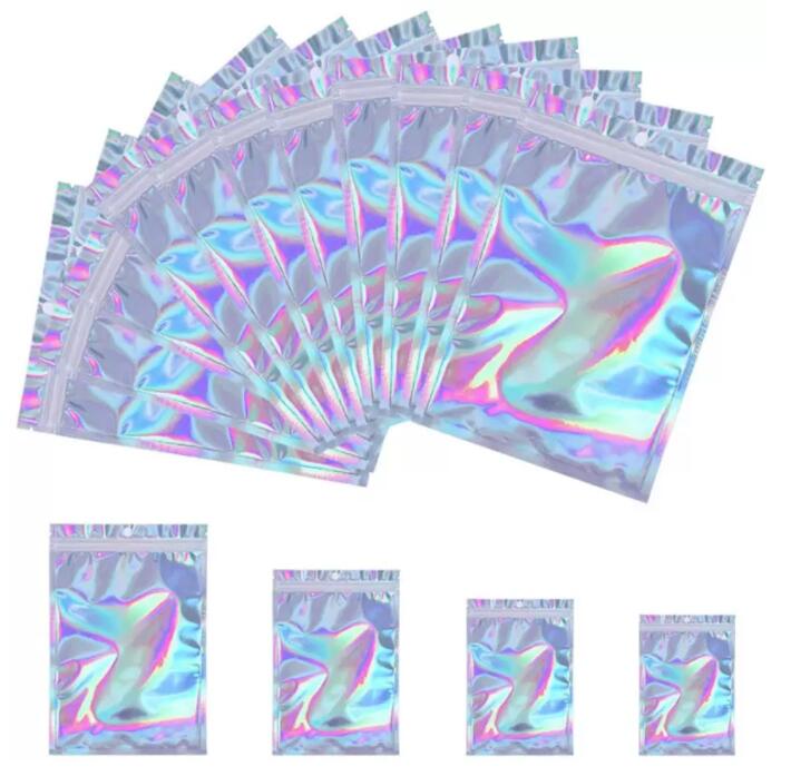 100pcs lot Resealable Plastic Retail Packaging Bags Holographic Aluminum Foil Pouch Smell Proof Bag for Food Storage
100pcs lot Resealable Plastic Retail Packaging Bags Holographic Aluminum Foil Pouch Smell Proof Bag for Food Storage