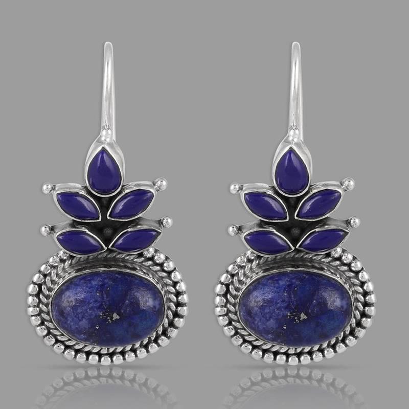 Dangle & Chandelier Vintage Ethnic Round Lapis Lazuli Earring Jewelry Silver Color Metal Carving Water Droplets Blue Stone Earrings For Wome
Dangle & Chandelier Vintage Ethnic Round Lapis Lazuli Earring Jewelry Silver Color Metal Carving Water Droplets Blue Stone Earrings For Wome