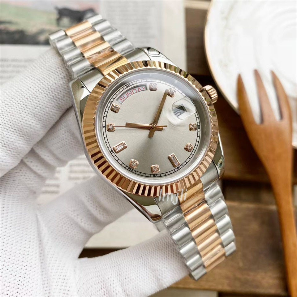 lmjli - Mens Watches Automatic Mechanical Watch 41mm Large Dial diamond rose gold 904l Stainless Steel wristwatch, Tool
lmjli - Mens Watches Automatic Mechanical Watch 41mm Large Dial diamond rose gold 904l Stainless Steel wristwatch, Tool