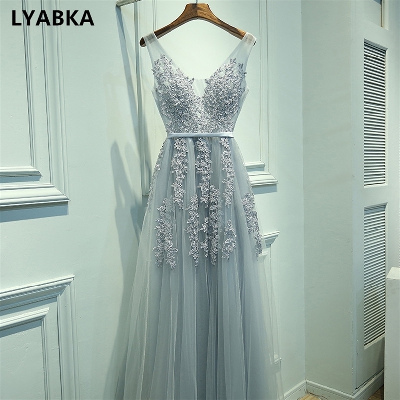 Sexy V-neck Evening Dress Robe De Soiree High Quality Gray Tulle With Appliques Evening Dresses Long Dress Vestido De Festa 220509, Burgundy half sleeve
Sexy V-neck Evening Dress Robe De Soiree High Quality Gray Tulle With Appliques Evening Dresses Long Dress Vestido De Festa 220509, Burgundy half sleeve