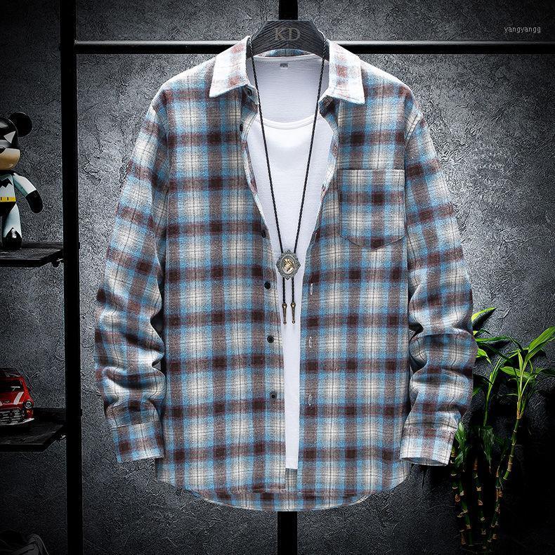 Korean Style Fashion 2022 Spring And Autumn Loose Men's Plaid Shirt Long Sleeve Multi-color On Sale Casual Shirts, No. 3 color
Korean Style Fashion 2022 Spring And Autumn Loose Men's Plaid Shirt Long Sleeve Multi-color On Sale Casual Shirts, No. 3 color