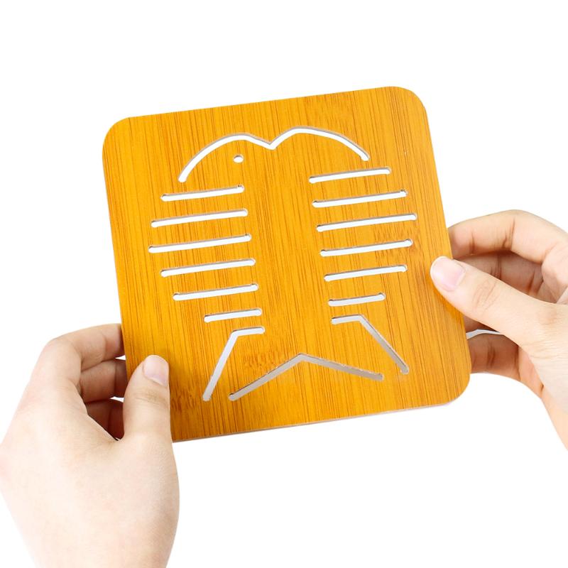 Mats & Pads Cartoon Hollow Out Thicken Wood Fish Carp Non-slip Anti-scalding Insulation Tableware Supply Table Decor
Mats & Pads Cartoon Hollow Out Thicken Wood Fish Carp Non-slip Anti-scalding Insulation Tableware Supply Table Decor
