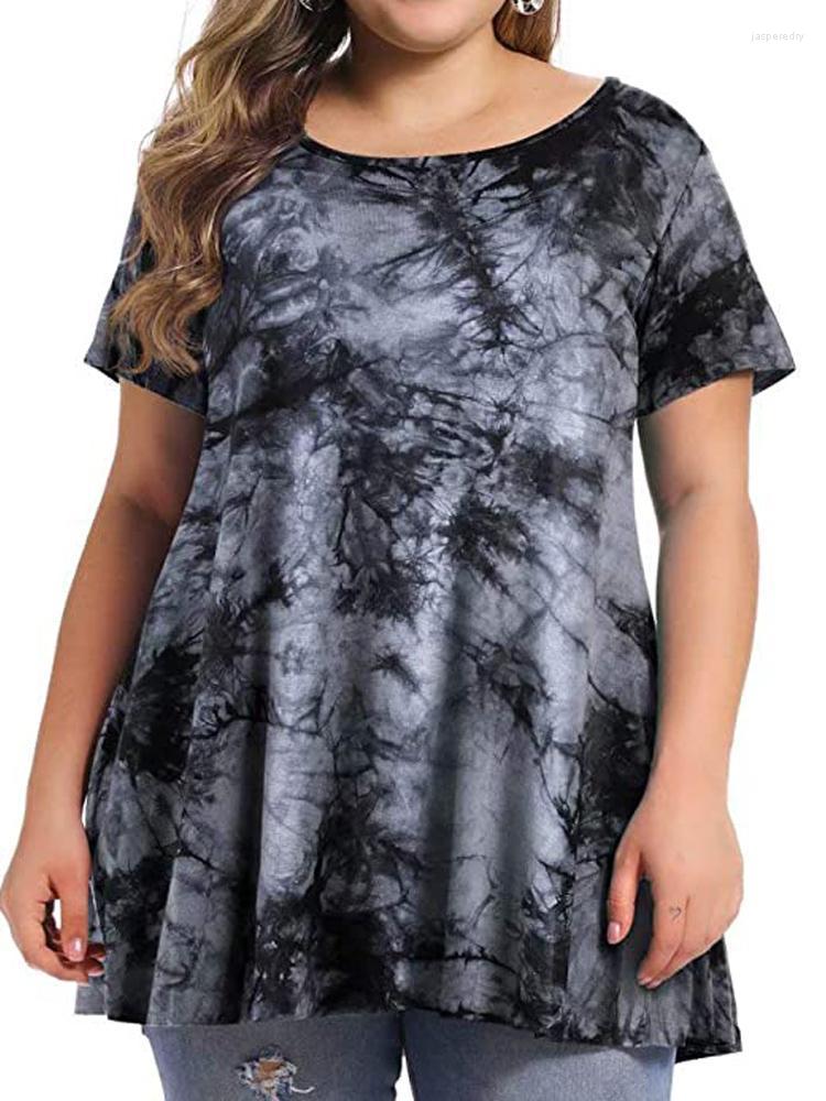 Women's Plus Size T-Shirt Tops For Women Summer Short Sleeve Tie Dye Print Elegant Tee Shirts Loose Oversized And BlousesWom Jasp22, 03
Women's Plus Size T-Shirt Tops For Women Summer Short Sleeve Tie Dye Print Elegant Tee Shirts Loose Oversized And BlousesWom Jasp22, 03