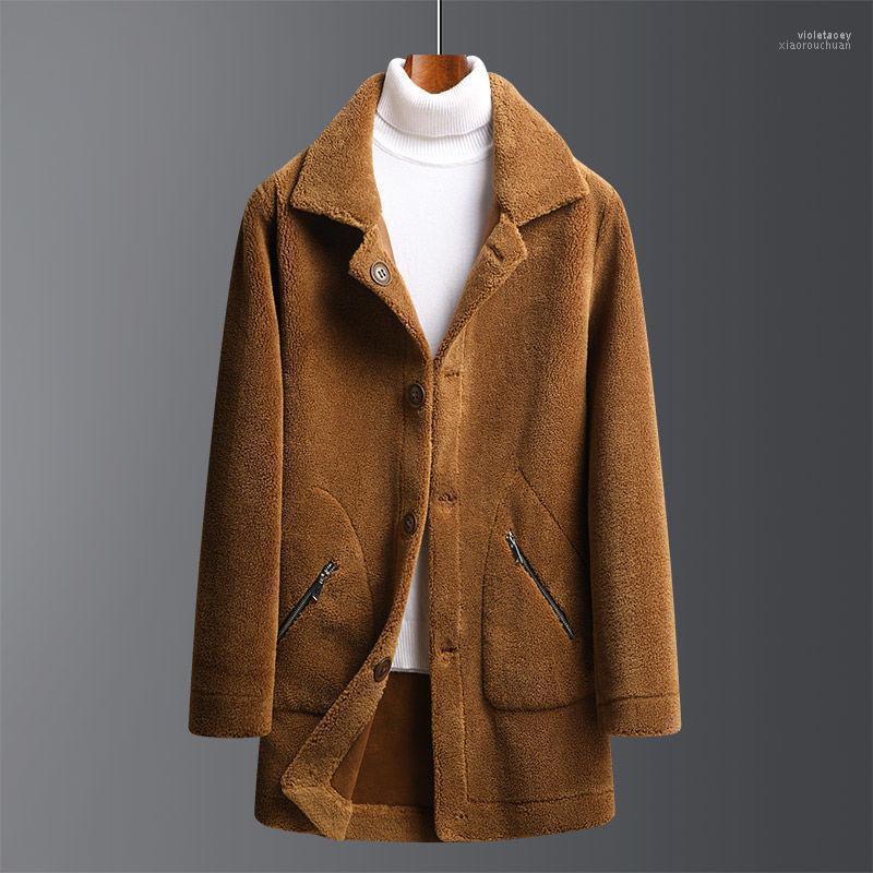 Men's Wool & Blends Black Brown Suede Fleece Warm Coat Men Faux Fur Long Thick Jacket Mens Reversible Winter Blend Trench Viol22 
Men's Wool & Blends Black Brown Suede Fleece Warm Coat Men Faux Fur Long Thick Jacket Mens Reversible Winter Blend Trench Viol22