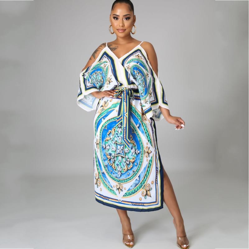 Ethnic Clothing Off The Shoulder Traditional Dashiki African Dresses For Women Flare Sleeve Party Event Fit Pencil Dress Africa
Ethnic Clothing Off The Shoulder Traditional Dashiki African Dresses For Women Flare Sleeve Party Event Fit Pencil Dress Africa