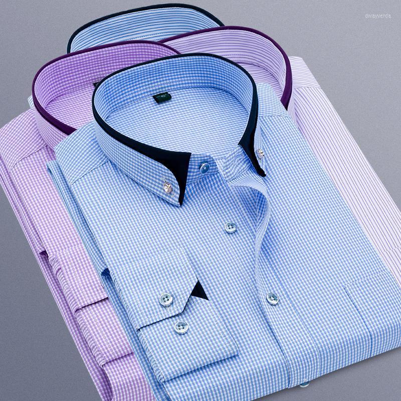 Men's Dress Shirts Men Brand Clothing Twill Blue White Shirt Long Sleeve Business Office Slim Striped Grid Male Casual Simple Dway22, G85-white
Men's Dress Shirts Men Brand Clothing Twill Blue White Shirt Long Sleeve Business Office Slim Striped Grid Male Casual Simple Dway22, G85-white