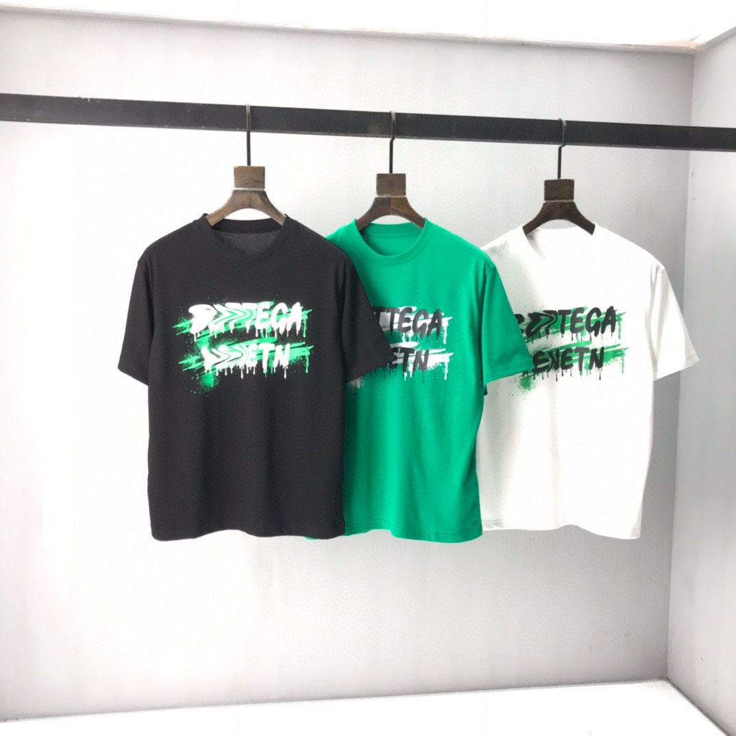 22SS Designer Letter Printed T Shirts Tee Sweatshirt Fashion High Street Short Sleeves Summer Casual T-Shirt Breathable Men Women Crew Neck Tees Dresses for Wo 30-350, Black