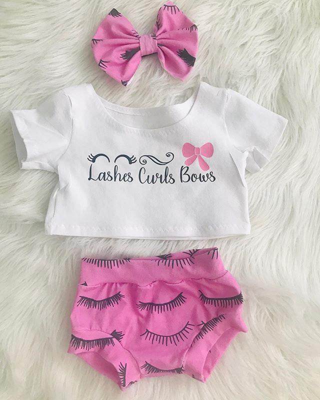 Clothing Sets Born Toddler Baby Girls Clothes White Short Sleeve Print T Shirts Tops Pink Shorts Trousers HeadbandClothing, As pic
Clothing Sets Born Toddler Baby Girls Clothes White Short Sleeve Print T Shirts Tops Pink Shorts Trousers HeadbandClothing, As pic