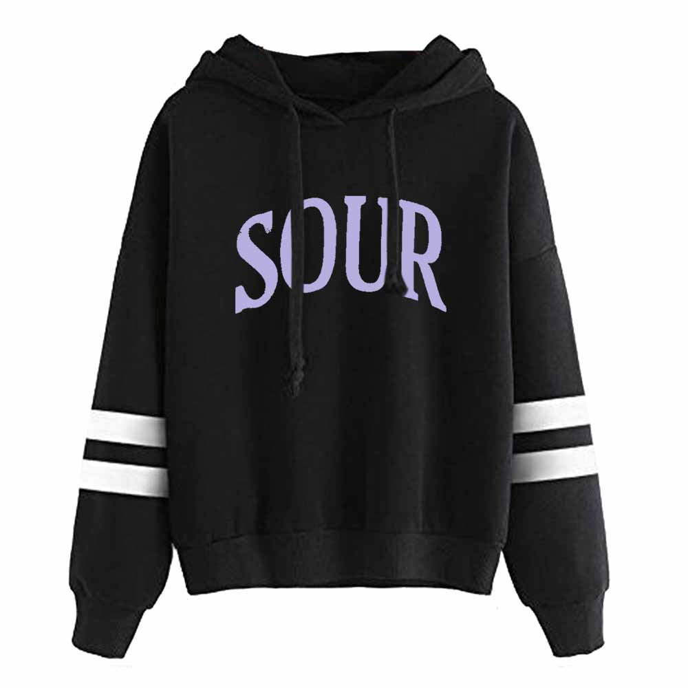 

Olivia Rodrigo Sour Merch Hoodie Men/Women Sweatshirt Hockey Uniform Hip HOP Long Sleeve, Grey