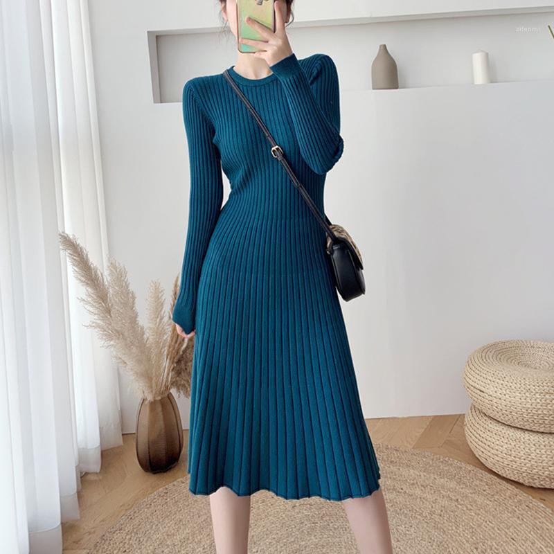 Casual Dresses 2022 Autumn Winter Thick Maxi Sweater Knitted Dress Women O-neck Long Elegant Female A-line Slim Sexy Knit, Blue
Casual Dresses 2022 Autumn Winter Thick Maxi Sweater Knitted Dress Women O-neck Long Elegant Female A-line Slim Sexy Knit, Blue