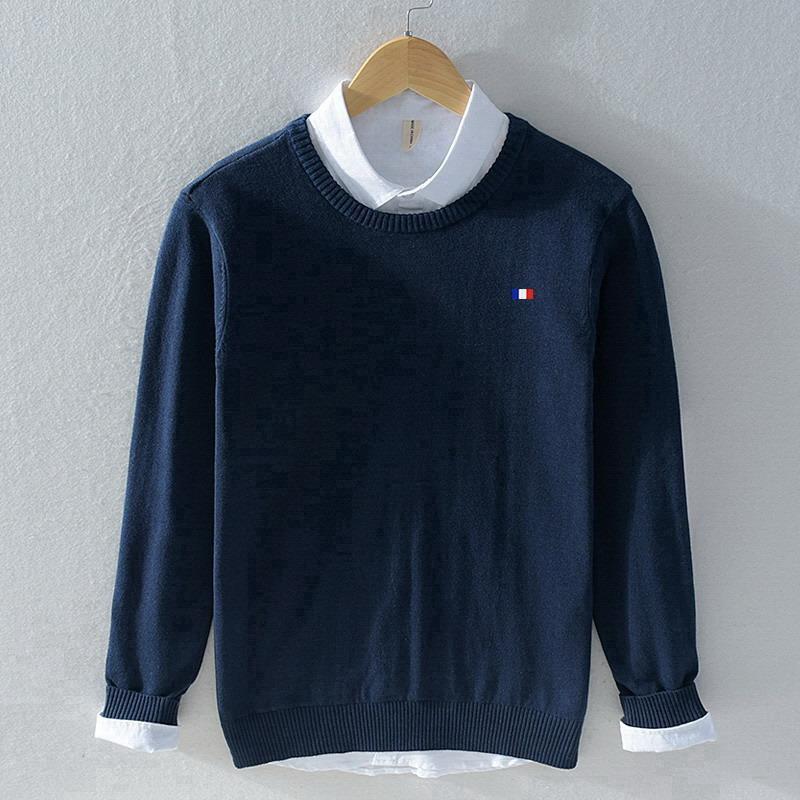 Men's Sweaters Spring Autumn Classic 100%Cotton Crewneck Sweater Men's Casual Fit Knitted Bottoming Shirt 8507Men's, Black
Men's Sweaters Spring Autumn Classic 100%Cotton Crewneck Sweater Men's Casual Fit Knitted Bottoming Shirt 8507Men's, Black