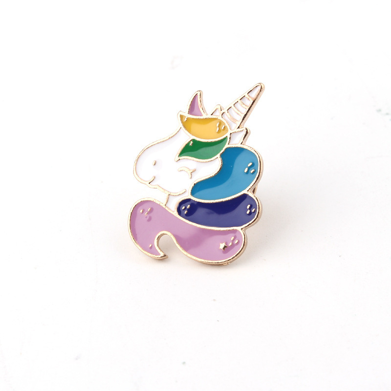 Fashion Cute Denim jacket Lapel Pins Buitful Unicorn Brooches Colorful Foal Enamel Brooch Best Gifts for Girls, As picture
Fashion Cute Denim jacket Lapel Pins Buitful Unicorn Brooches Colorful Foal Enamel Brooch Best Gifts for Girls, As picture
