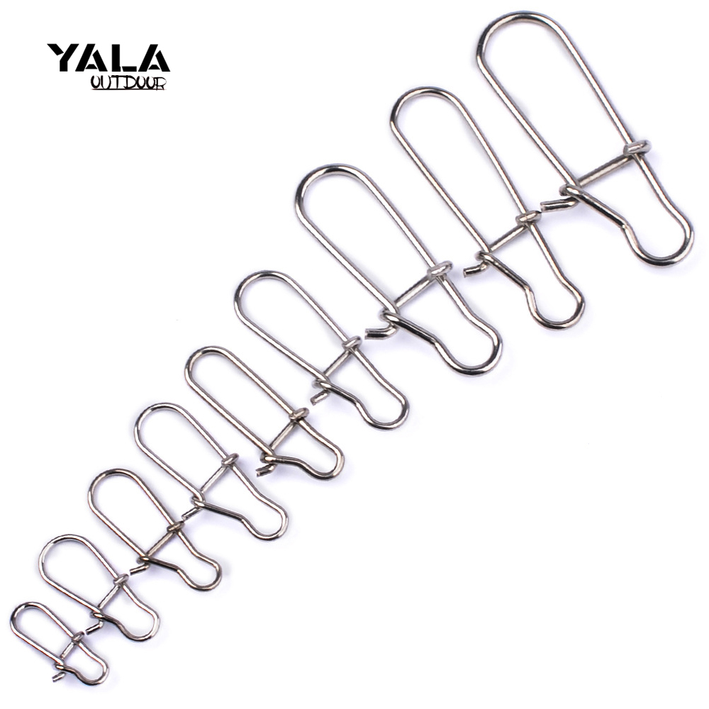 100pcs/bag Clip Lock Stainless Steel Snap Swivel Fishing Connector Fishing Hook Tool
100pcs/bag Clip Lock Stainless Steel Snap Swivel Fishing Connector Fishing Hook Tool