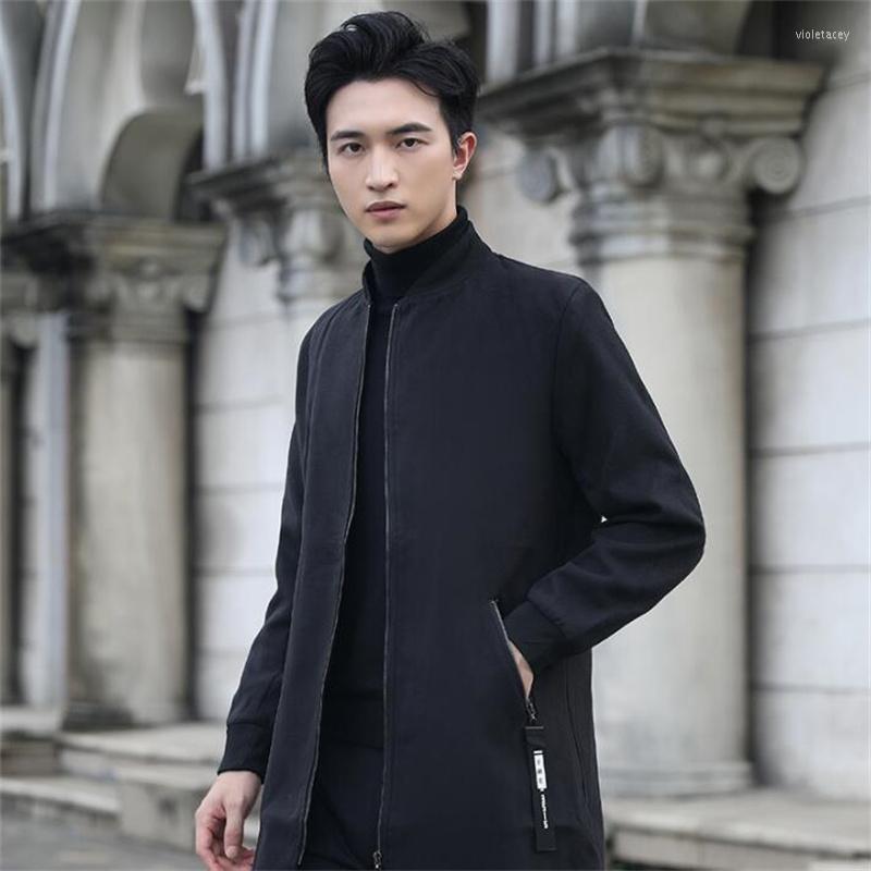 Men's Wool & Blends Zipper Woolen Coat Thicken Warm Windbreaker Long Clothes Youth Mid-length Korean Style Slim Baseball Collar Autumn Winte, Black
Men's Wool & Blends Zipper Woolen Coat Thicken Warm Windbreaker Long Clothes Youth Mid-length Korean Style Slim Baseball Collar Autumn Winte, Black
