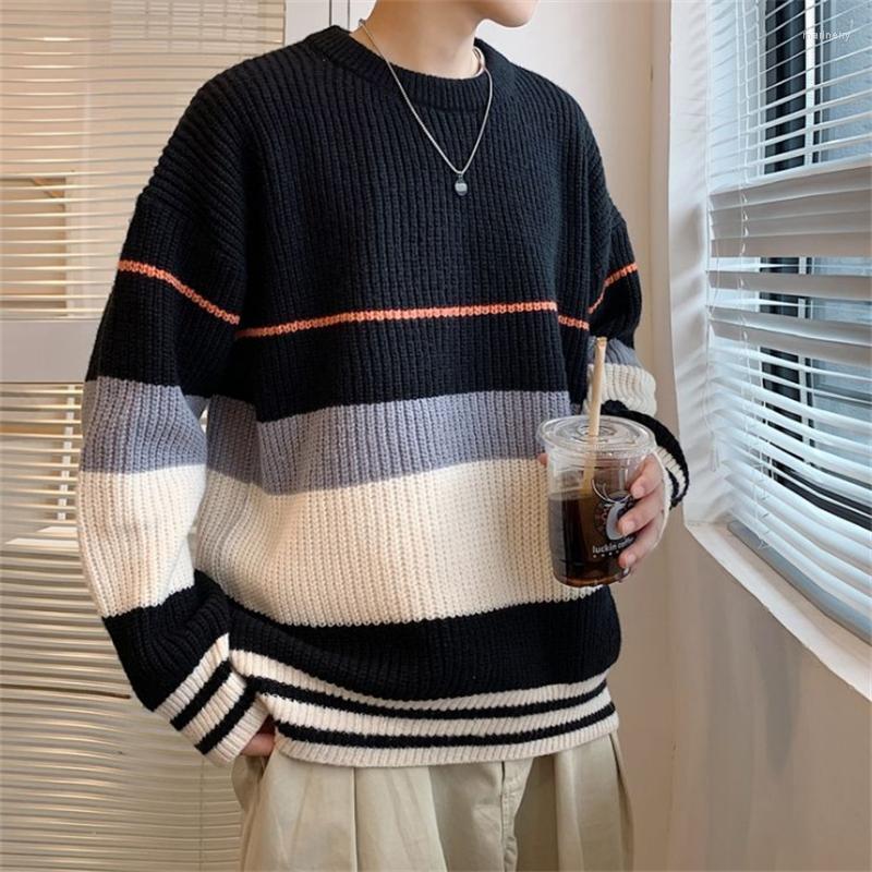 Men' Sweaters Men Knitted Autumn Winter Casual O-neck Pullover Fashion Striped Print Loose Sweater Men' Knitwear StyleMen' Mari22, Black
Men' Sweaters Men Knitted Autumn Winter Casual O-neck Pullover Fashion Striped Print Loose Sweater Men' Knitwear StyleMen' Mari22, Black