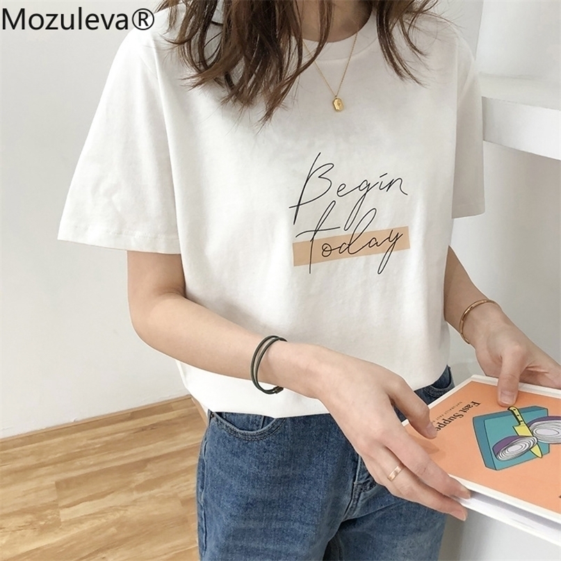 Mozuleva Casual O-neck Letter Print Women T-shirt Summer Short Sleeve Loose Female Basic Tops Shirt GirlsTees 100% Cotton 220402, Black
Mozuleva Casual O-neck Letter Print Women T-shirt Summer Short Sleeve Loose Female Basic Tops Shirt GirlsTees 100% Cotton 220402, Black