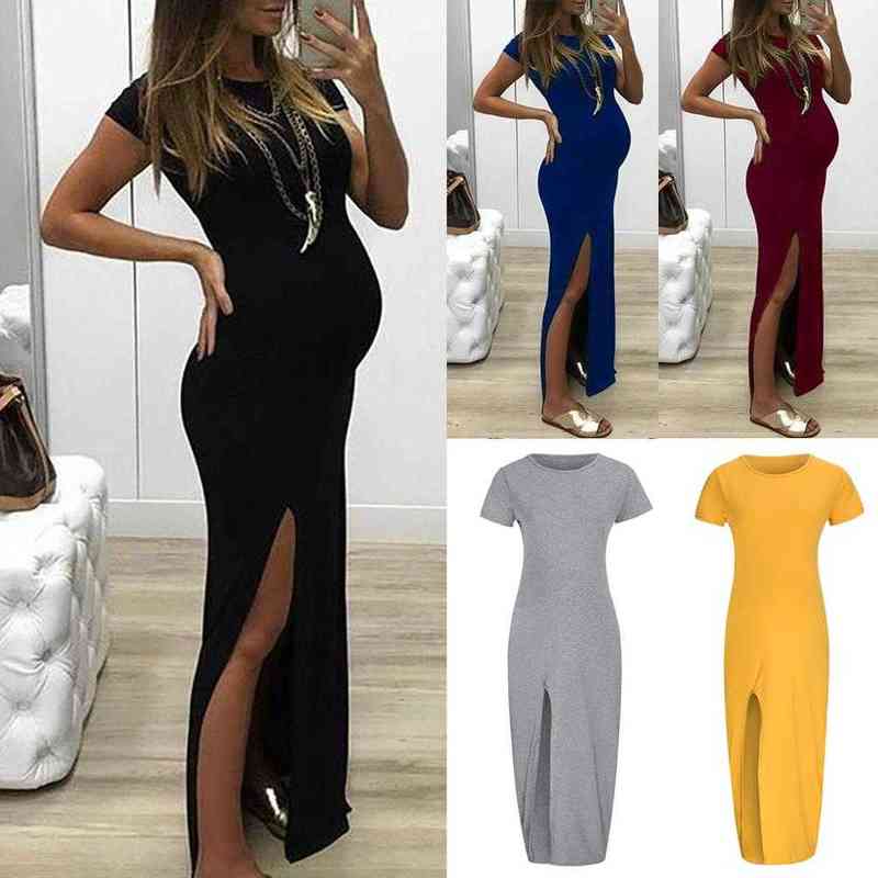 Women's new round neck short-sleeved split maternity dress pop it G220418, Balck
Women's new round neck short-sleeved split maternity dress pop it G220418, Balck