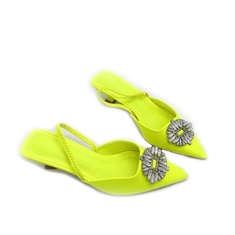 Dress Shoes Yellow Rhinestone Decor Mule Slippers Pointed Toe Kitten Heeled Pumps Women Low Heel Backless Female Spring Summer Slides, Pink
Dress Shoes Yellow Rhinestone Decor Mule Slippers Pointed Toe Kitten Heeled Pumps Women Low Heel Backless Female Spring Summer Slides, Pink