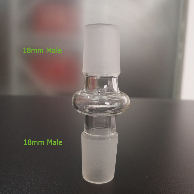 Glass Accessories Drop Down Wholesale to Male Female Adaptor 14mm 18mm Bong Pipe Adapters for Oil Rigs Bongs