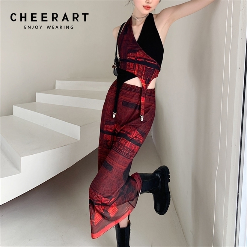 CHEERART Punk Vintage High Waisted Mesh Skirt Womens Summer Red Ladies Long Midi Skirts Trend Fashion Bottoms 220322, Top
CHEERART Punk Vintage High Waisted Mesh Skirt Womens Summer Red Ladies Long Midi Skirts Trend Fashion Bottoms 220322, Top