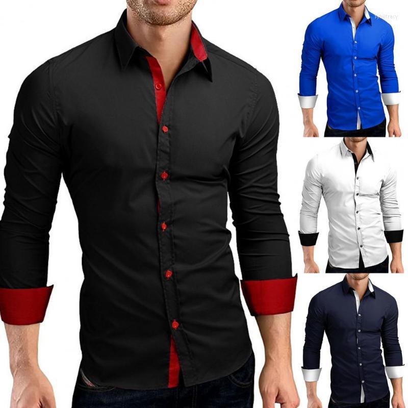 Men's Dress Shirts Business Men Shirt Contrast Color Single-breasted Turn-down Collar Bright White Male For Work 2022Men's Sybi22, Black
Men's Dress Shirts Business Men Shirt Contrast Color Single-breasted Turn-down Collar Bright White Male For Work 2022Men's Sybi22, Black