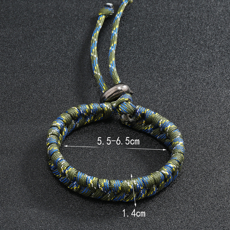 Handmade Woven Paracord Bracelet Sports Jewelry Men Women Gift