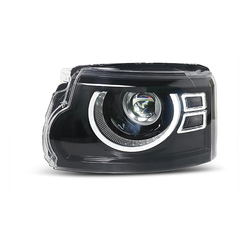 LED Front Headlights For Rover Discovery 4 20 10-20 17 LED DRL Upgrade Daytime Running Light Angel Eyes